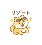 ひまわり柴犬と夏のともだち（個別スタンプ：23）