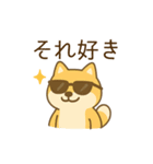 ひまわり柴犬と夏のともだち（個別スタンプ：35）