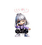 ちびダンサーのHIPHOPスタンプ（個別スタンプ：4）