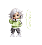 ちびダンサーのHIPHOPスタンプ（個別スタンプ：7）
