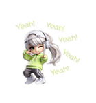 ちびダンサーのHIPHOPスタンプ（個別スタンプ：9）