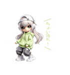 ちびダンサーのHIPHOPスタンプ（個別スタンプ：13）