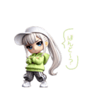 ちびダンサーのHIPHOPスタンプ（個別スタンプ：14）