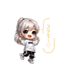 ちびダンサーのHIPHOPスタンプ（個別スタンプ：15）