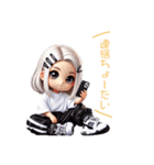 ちびダンサーのHIPHOPスタンプ（個別スタンプ：17）