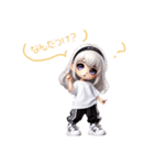 ちびダンサーのHIPHOPスタンプ（個別スタンプ：19）