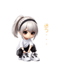 ちびダンサーのHIPHOPスタンプ（個別スタンプ：22）