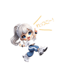 ちびダンサーのHIPHOPスタンプ（個別スタンプ：27）