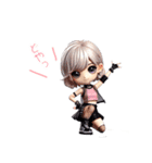 ちびダンサーのHIPHOPスタンプ（個別スタンプ：37）