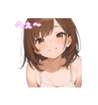 表情豊かな女の子 - かわいい日常スタンプ（個別スタンプ：13）