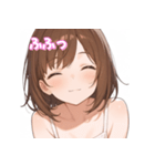 表情豊かな女の子 - かわいい日常スタンプ（個別スタンプ：15）