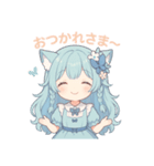 ふわもこネコちゃんの日常スタンプ（個別スタンプ：3）