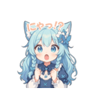 ふわもこネコちゃんの日常スタンプ（個別スタンプ：7）