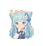 ふわもこネコちゃんの日常スタンプ（個別スタンプ：8）