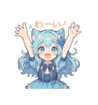 ふわもこネコちゃんの日常スタンプ（個別スタンプ：9）