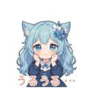ふわもこネコちゃんの日常スタンプ（個別スタンプ：13）