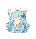 ふわもこネコちゃんの日常スタンプ（個別スタンプ：22）