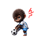 子供ゴリラ×サッカー！3Dリアル（個別スタンプ：28）