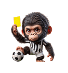 子供ゴリラ×サッカー！3Dリアル（個別スタンプ：37）