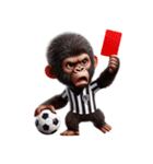 子供ゴリラ×サッカー！3Dリアル（個別スタンプ：38）