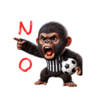 子供ゴリラ×サッカー！3Dリアル（個別スタンプ：40）