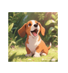 無言で伝わる犬の気持ち（個別スタンプ：21）