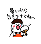 【夏】ひよやんの母（個別スタンプ：18）