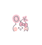 動くうしゃぎ！！1-2 ピンク（個別スタンプ：1）