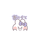 動くうしゃぎ！！1-2 紫色（個別スタンプ：3）
