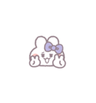 動くうしゃぎ！！1-2 紫色（個別スタンプ：11）
