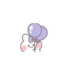 動くうしゃぎ！！1-2 紫色（個別スタンプ：17）