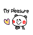 英語 中・上級者向け 粋なパンダ（個別スタンプ：8）