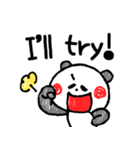 英語 中・上級者向け 粋なパンダ（個別スタンプ：16）