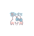 動くうしゃぎ！！1-2 水色（個別スタンプ：3）