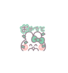 動くうしゃぎ！！1-2 緑色（個別スタンプ：4）