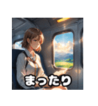 ガタンゴトン♪表情豊かな電車スタンプ（個別スタンプ：14）