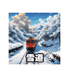 ガタンゴトン♪表情豊かな電車スタンプ（個別スタンプ：24）