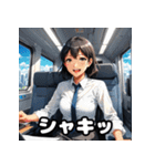 ガタンゴトン♪表情豊かな電車スタンプ（個別スタンプ：40）