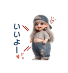 常に叫びまくる子❤️ぽっちゃりver.（個別スタンプ：1）