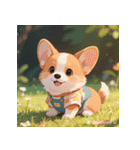 しゃべらぬ赤ちゃん犬の日常（個別スタンプ：3）