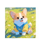 しゃべらぬ赤ちゃん犬の日常（個別スタンプ：5）
