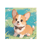 しゃべらぬ赤ちゃん犬の日常（個別スタンプ：9）