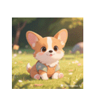 しゃべらぬ赤ちゃん犬の日常（個別スタンプ：11）
