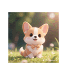 しゃべらぬ赤ちゃん犬の日常（個別スタンプ：14）