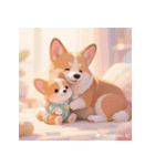 しゃべらぬ赤ちゃん犬の日常（個別スタンプ：17）