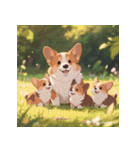 しゃべらぬ赤ちゃん犬の日常（個別スタンプ：24）
