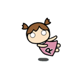 イニシャルR 女の子（個別スタンプ：12）