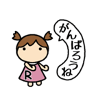 イニシャルR 女の子（個別スタンプ：30）