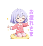 ナイトドリームの女の子スタンプ（個別スタンプ：4）