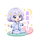 ナイトドリームの女の子スタンプ（個別スタンプ：22）
